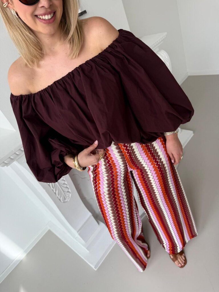 Lauren top wine berry