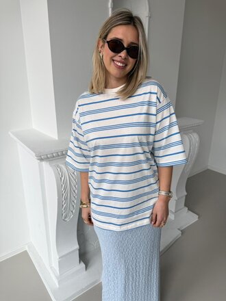 Raya striped t-shirt white/ecru