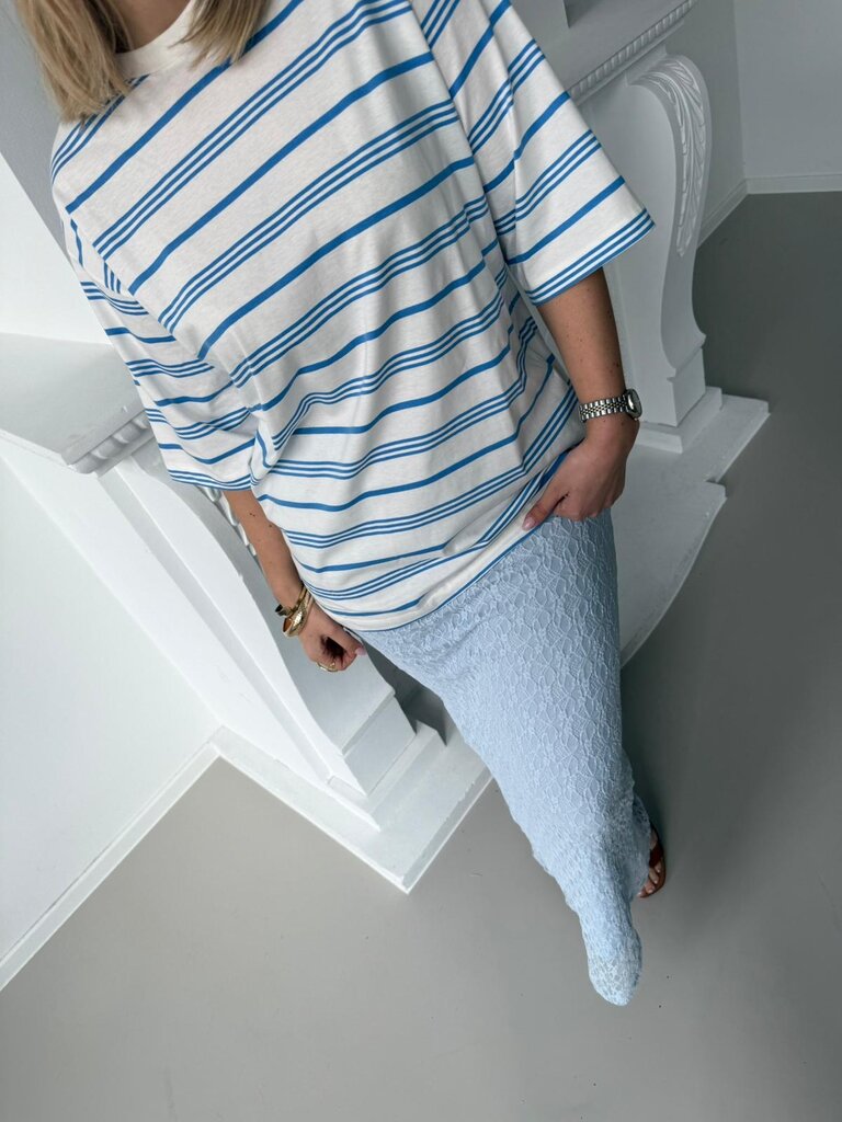 Raya striped t-shirt white/ecru