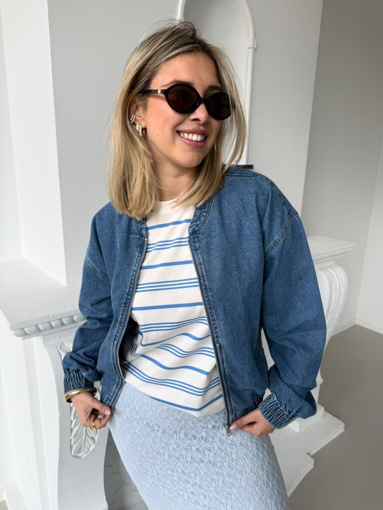 Raya striped t-shirt white/ecru