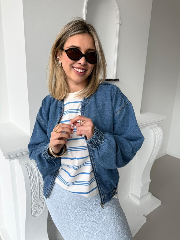 Leila bomber jacket jeans