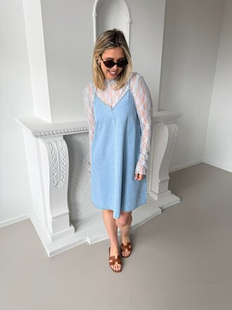 Lucy short dress denim