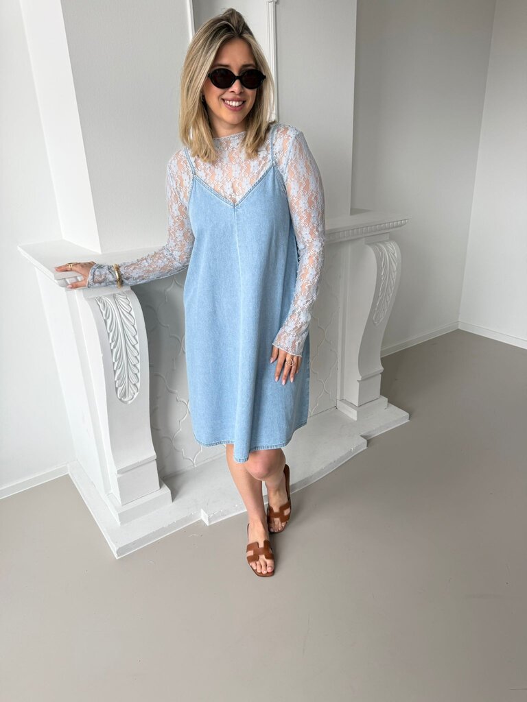 Lucy short dress denim