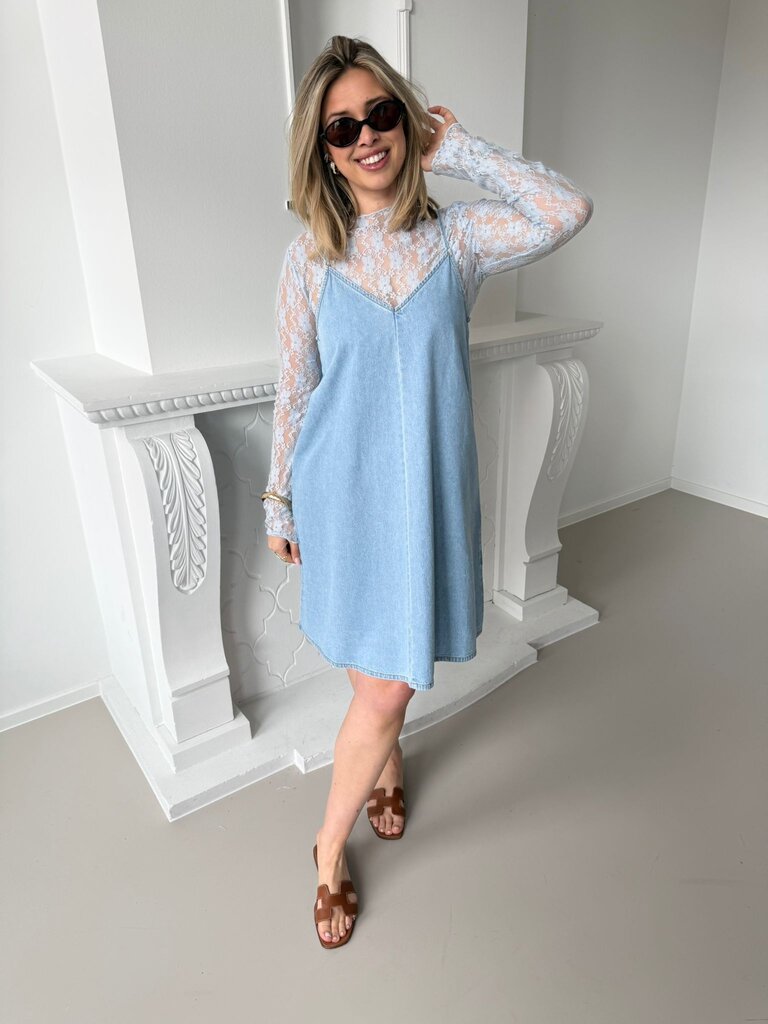 Lucy short dress denim