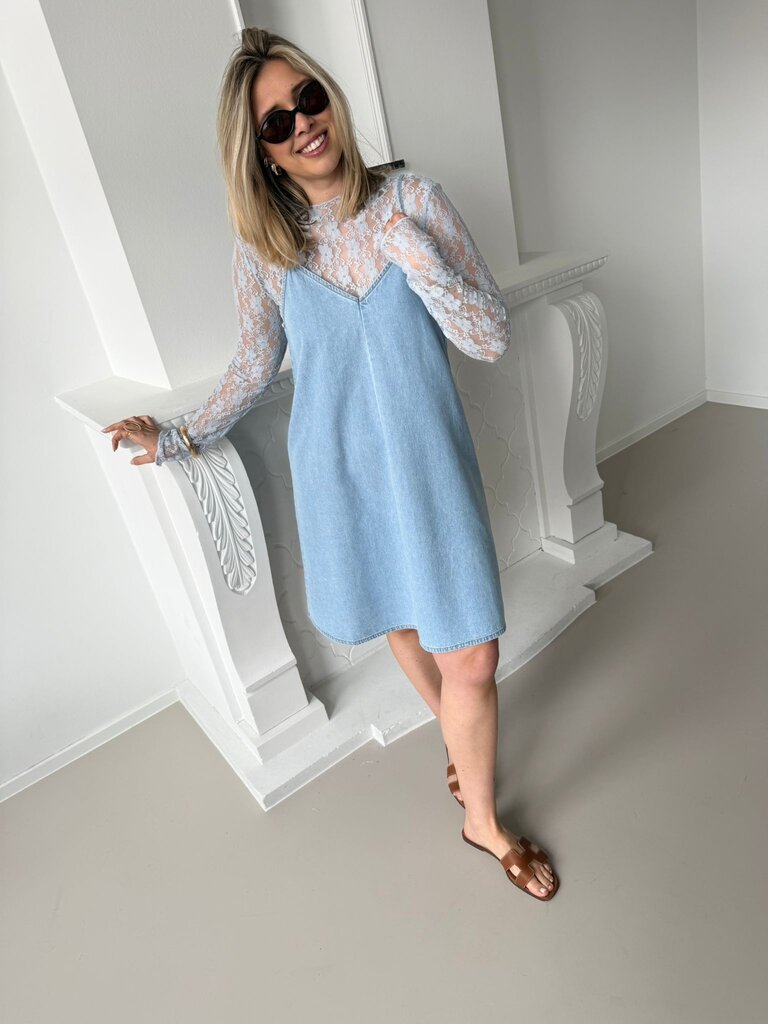 Lucy short dress denim