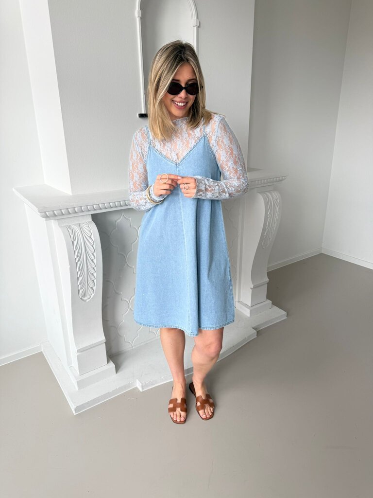 Lucy short dress denim