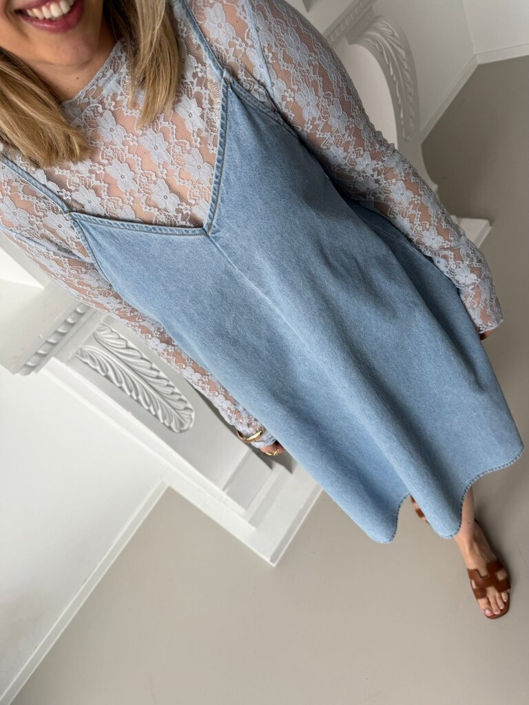 Lucy short dress denim