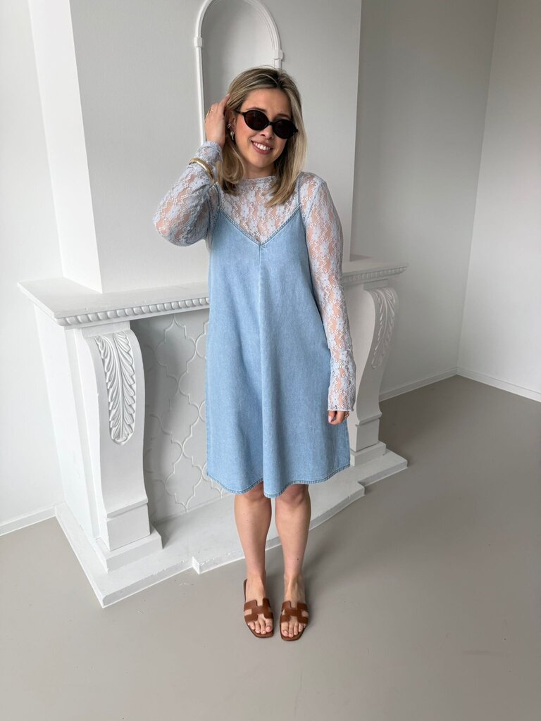 Lucy short dress denim