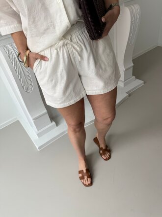 Alia structured short ecru