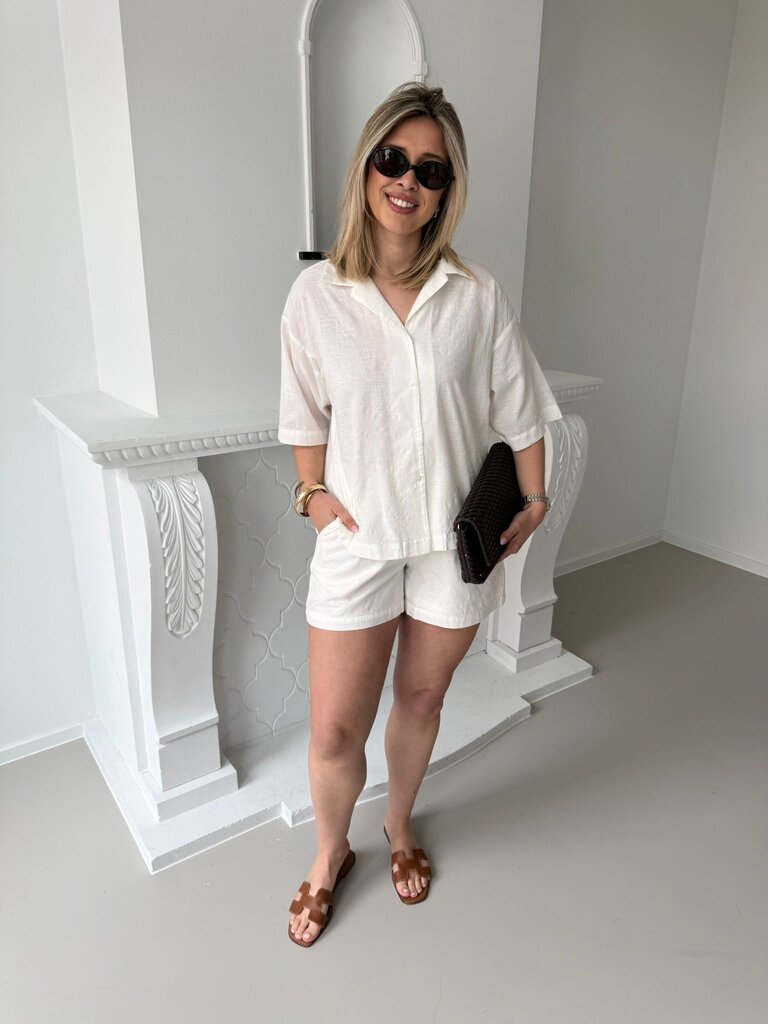 Alia structured short ecru