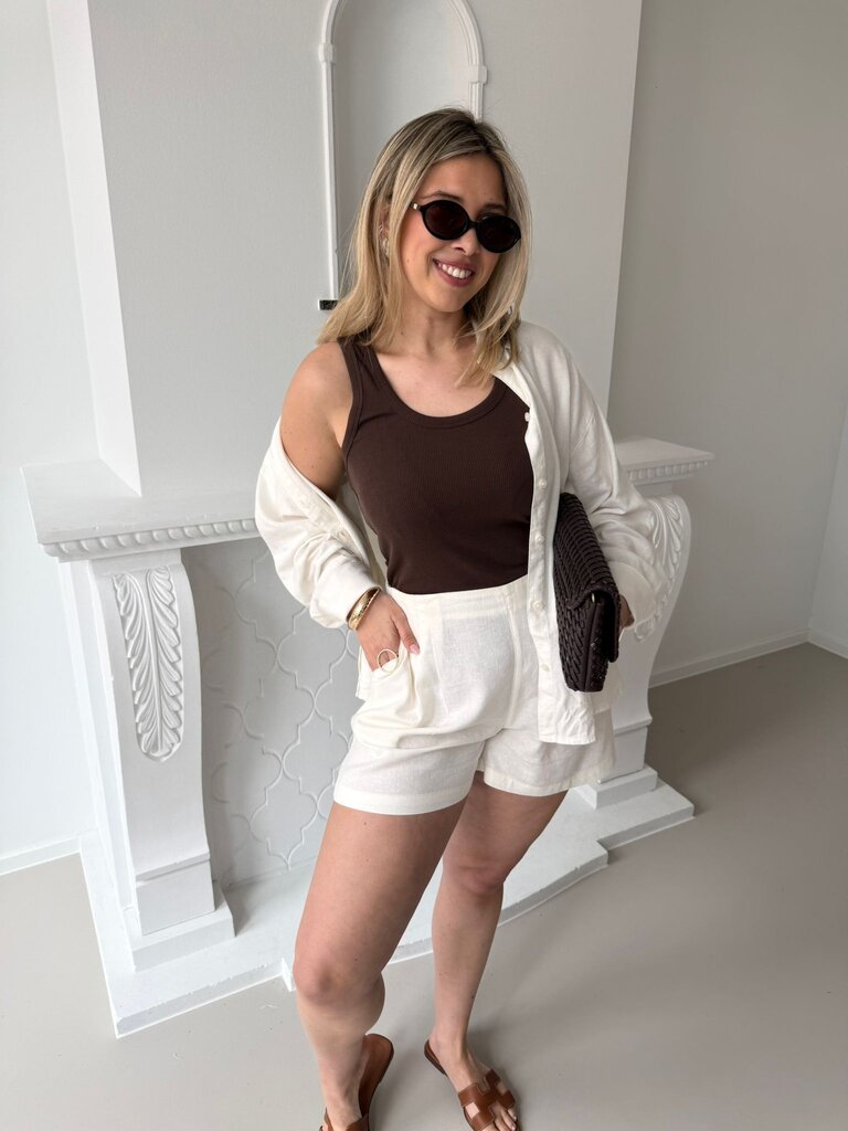 Frida u-neck top chocolate martini