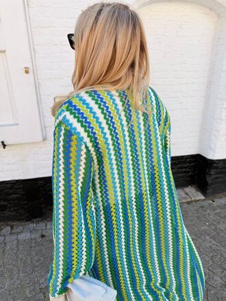 Helena kimono blue/green