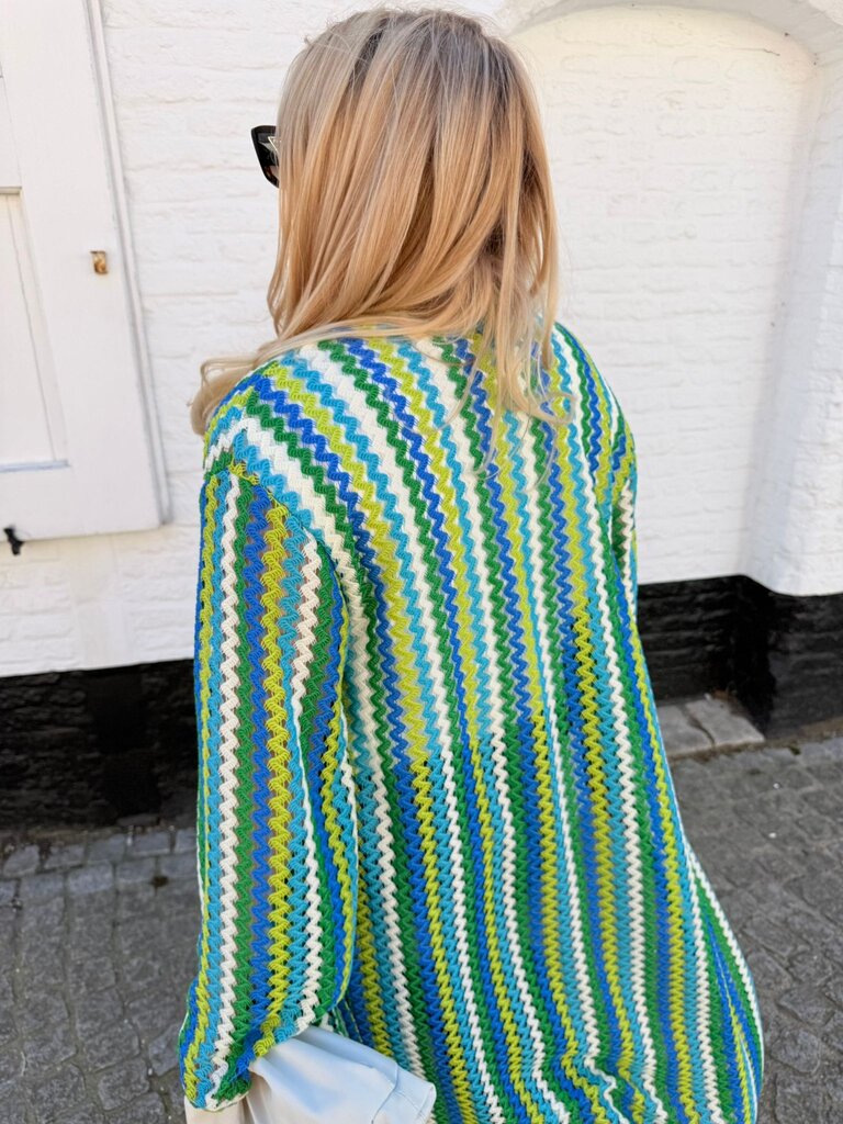 Helena kimono blue/green