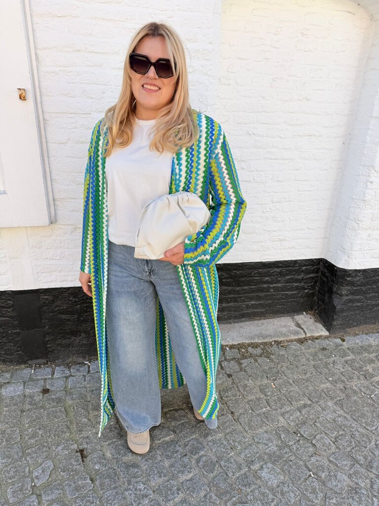 Helena kimono blue/green