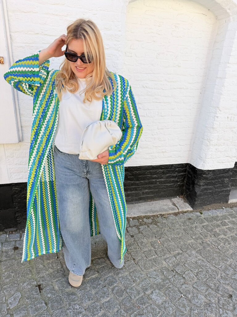 Helena kimono blue/green