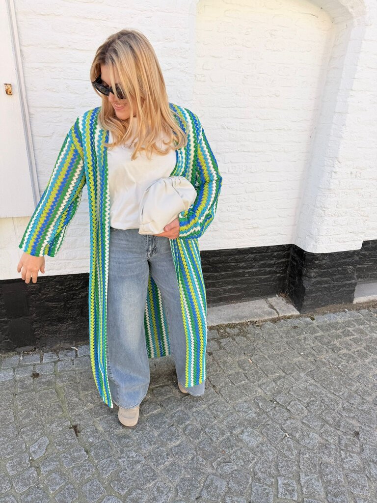 Helena kimono blue/green