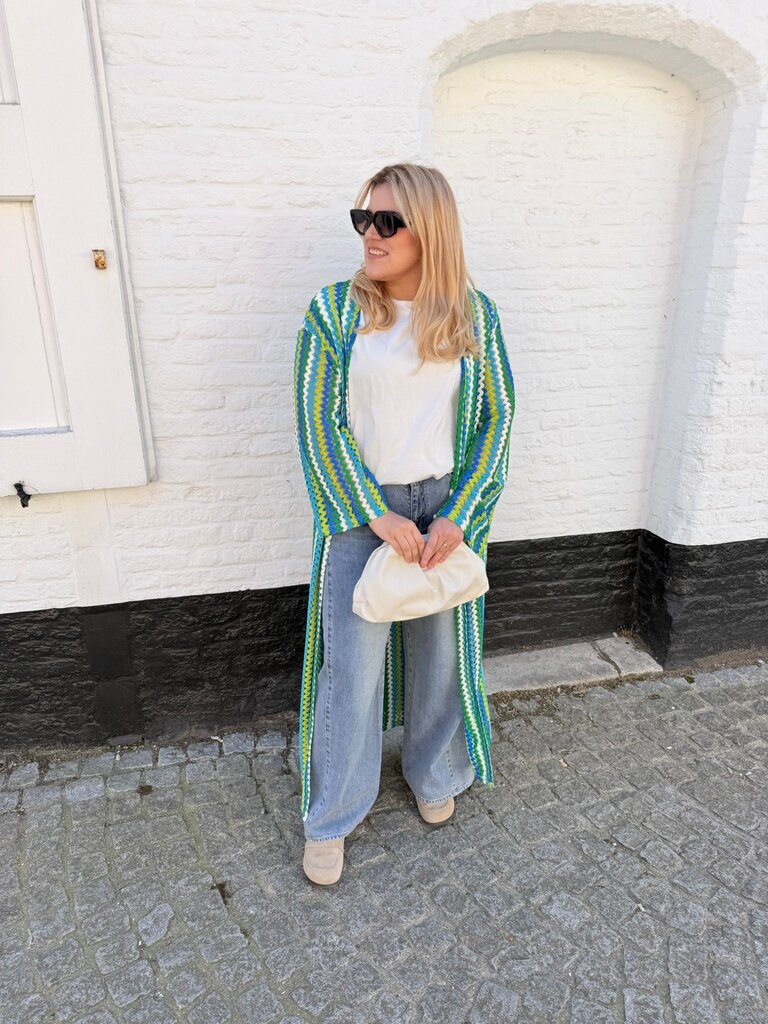 Helena kimono blue/green