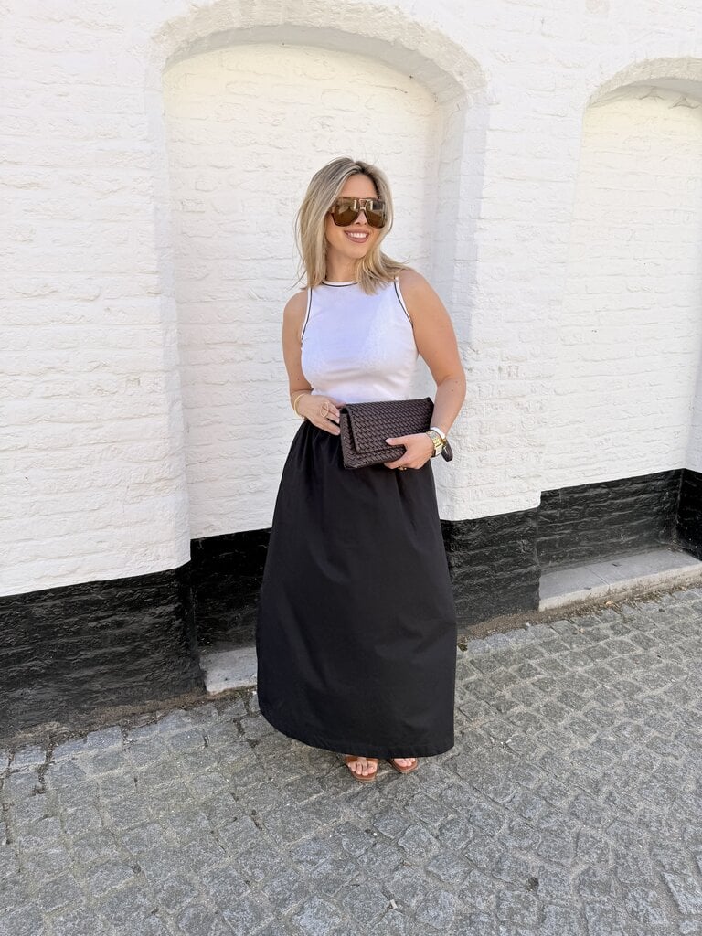 Zaya dress black/white