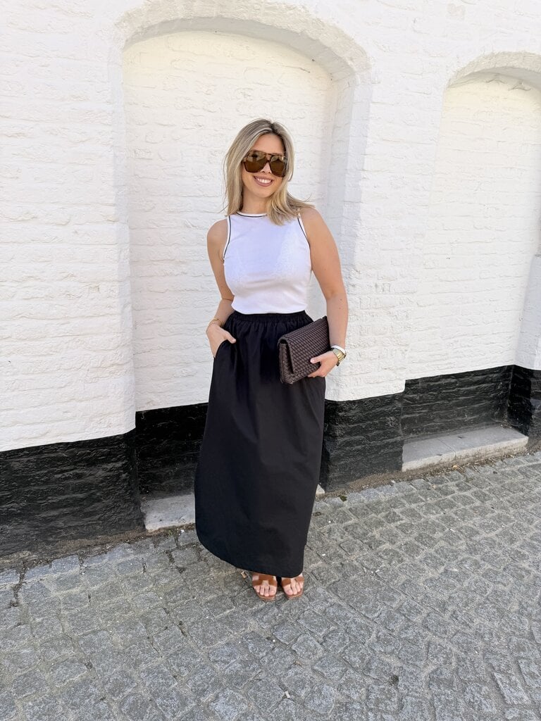 Zaya dress black/white