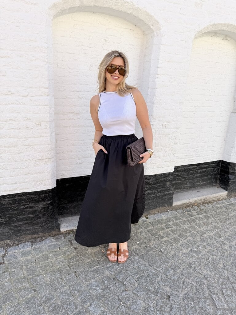 Zaya dress black/white