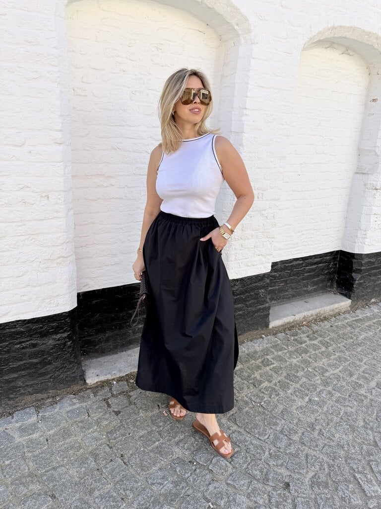 Zaya dress black/white