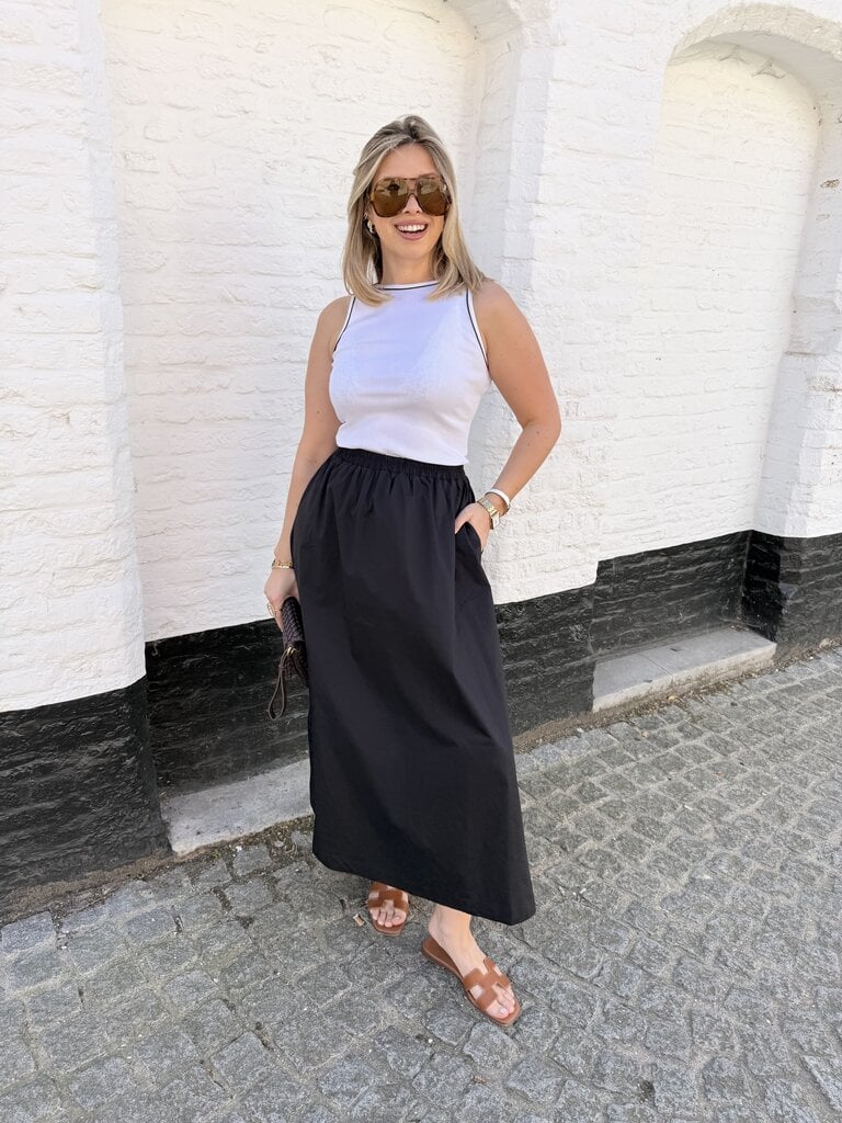 Zaya dress black/white