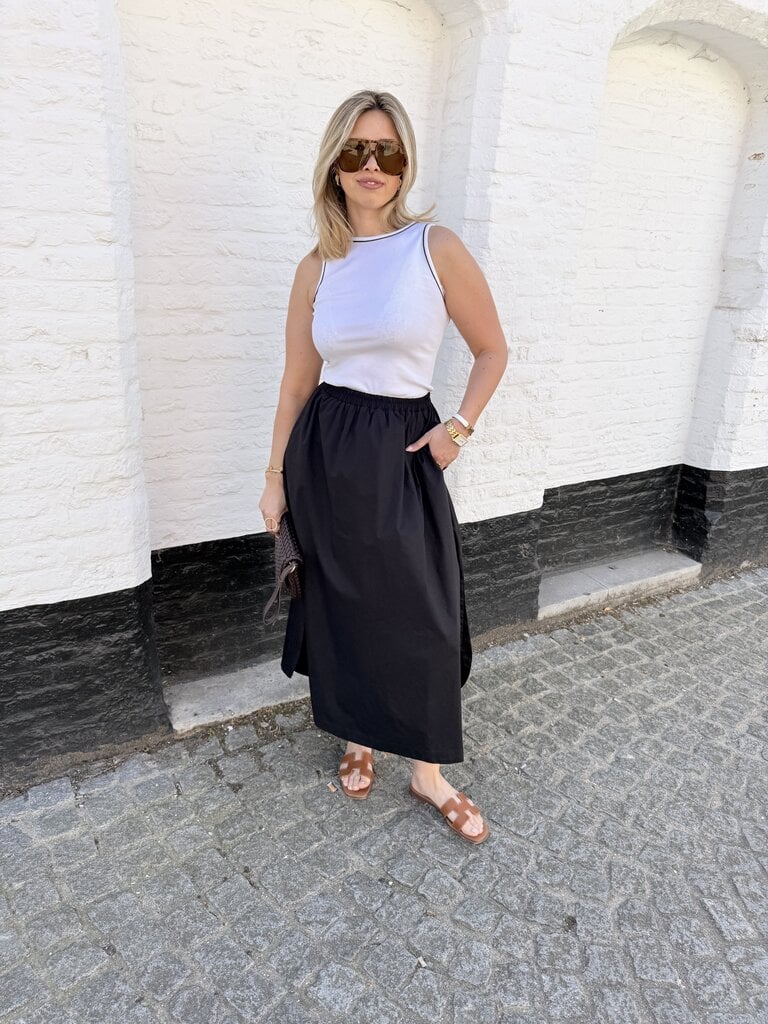 Zaya dress black/white