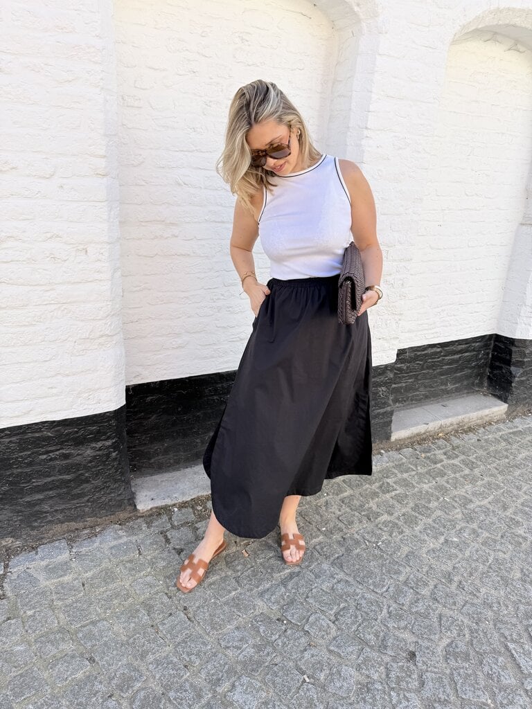 Zaya dress black/white