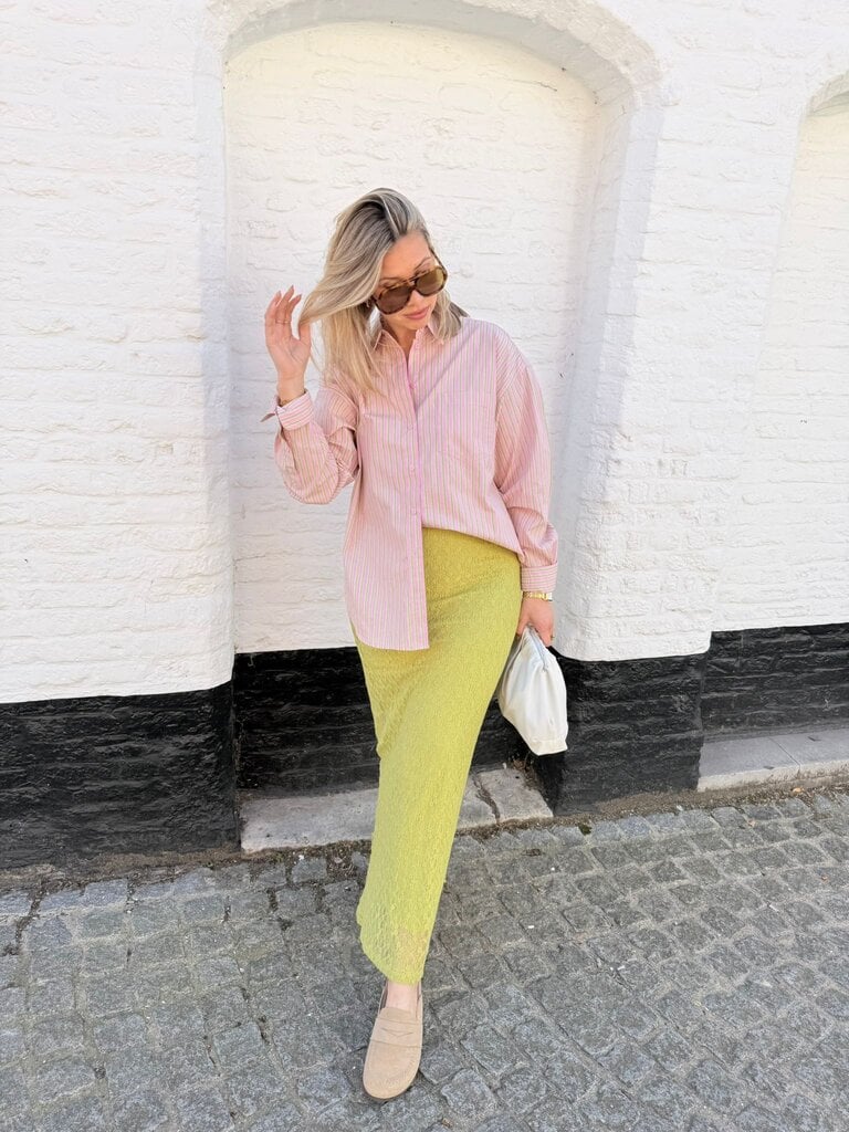 Jamie shirt green/pink