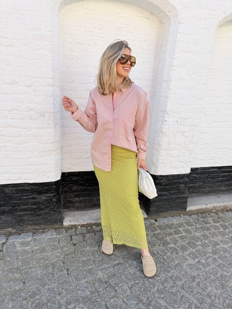 Jamie shirt green/pink