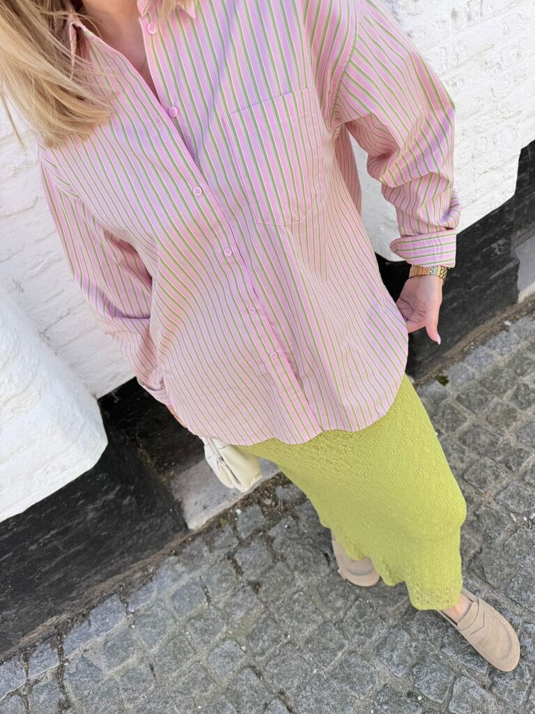 Jamie shirt green/pink