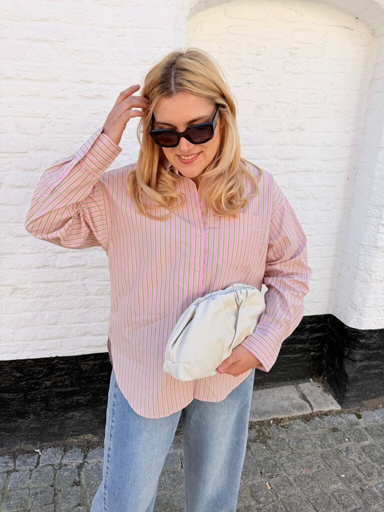 Jamie shirt green/pink