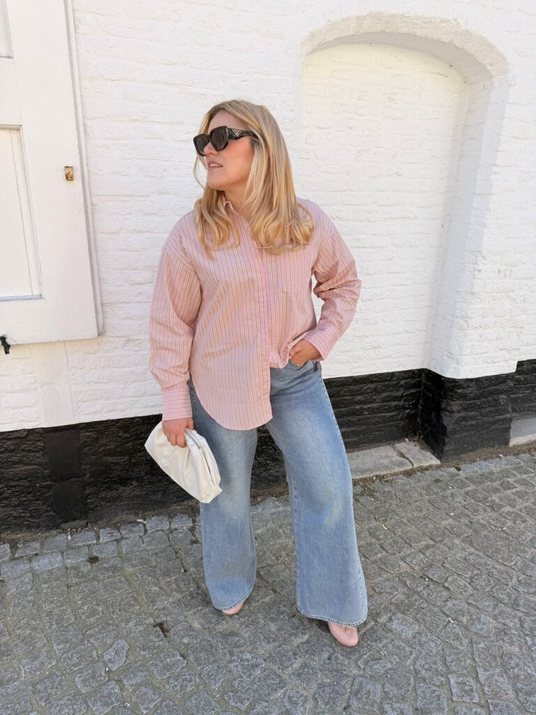 Jamie shirt green/pink