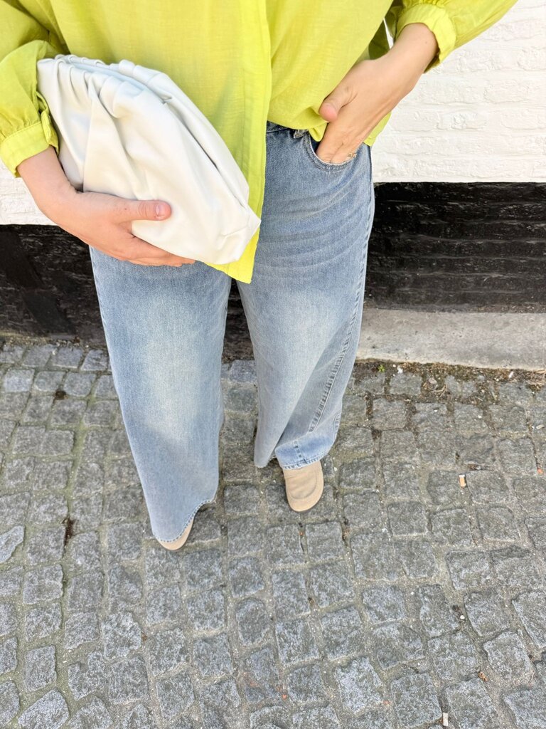 Louisa blouse lime green