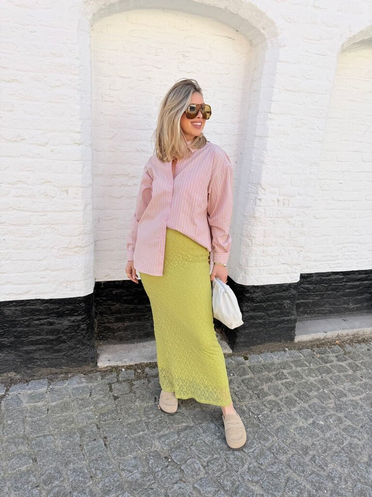Monroe lace skirt green
