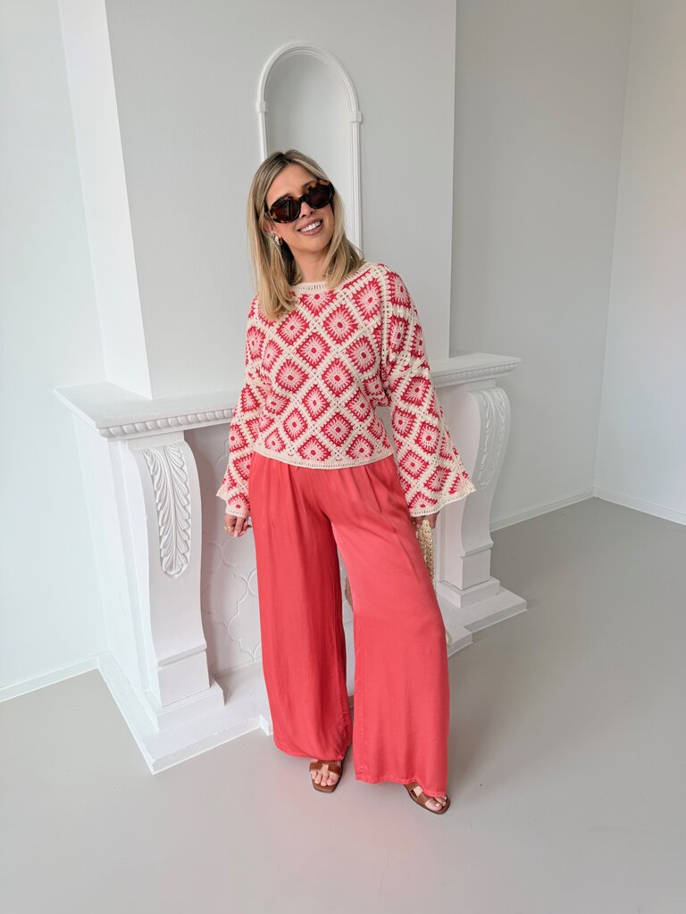 Celine pantalon koraal TU