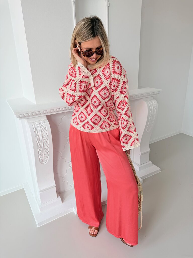Celine pantalon koraal TU