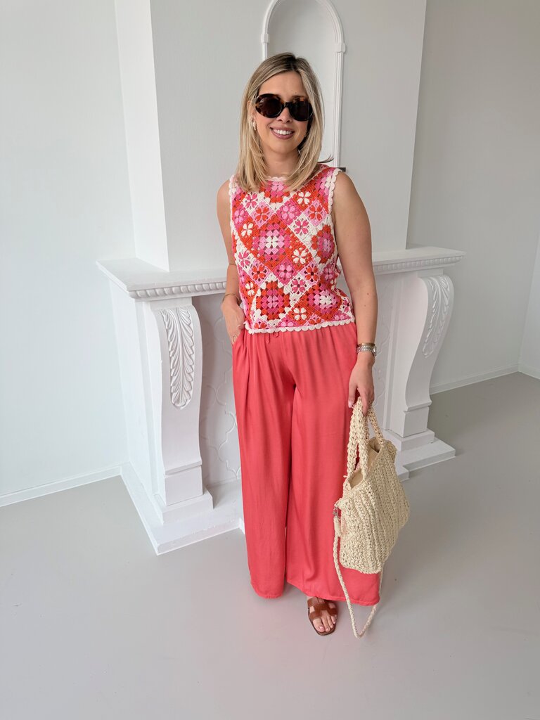 Celine pantalon koraal TU
