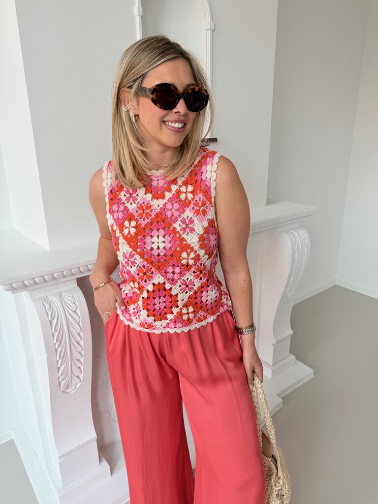Irene top pink/orange