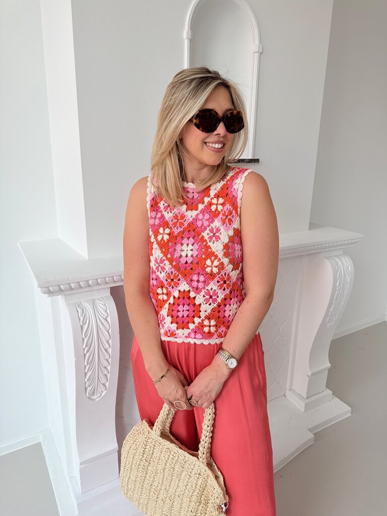 Irene top pink/orange
