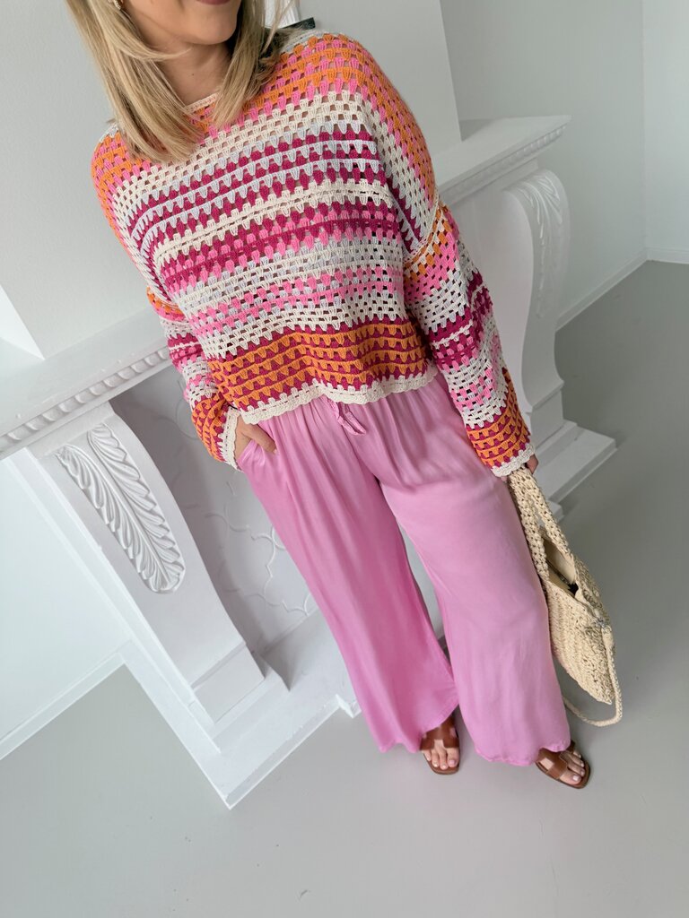 Izza top pink/orange