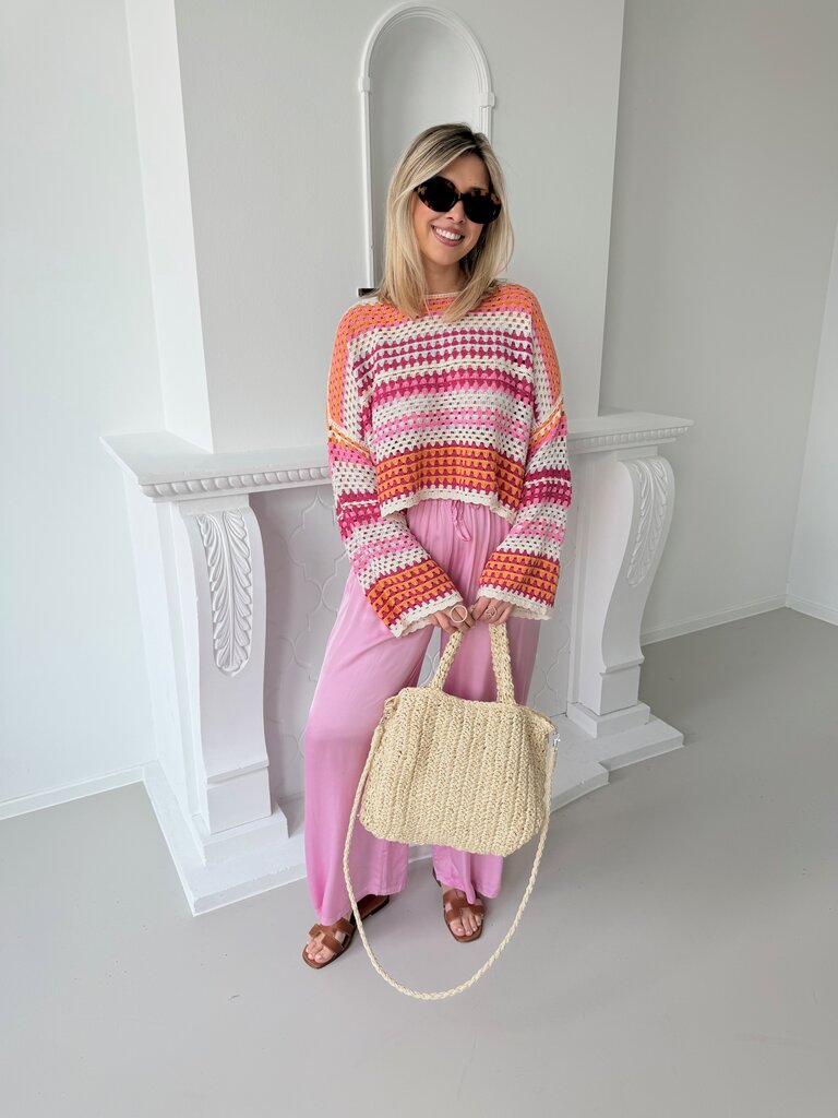 Izza top pink/orange