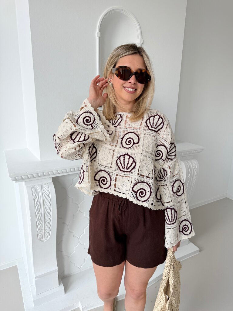 Sea shell top ecru