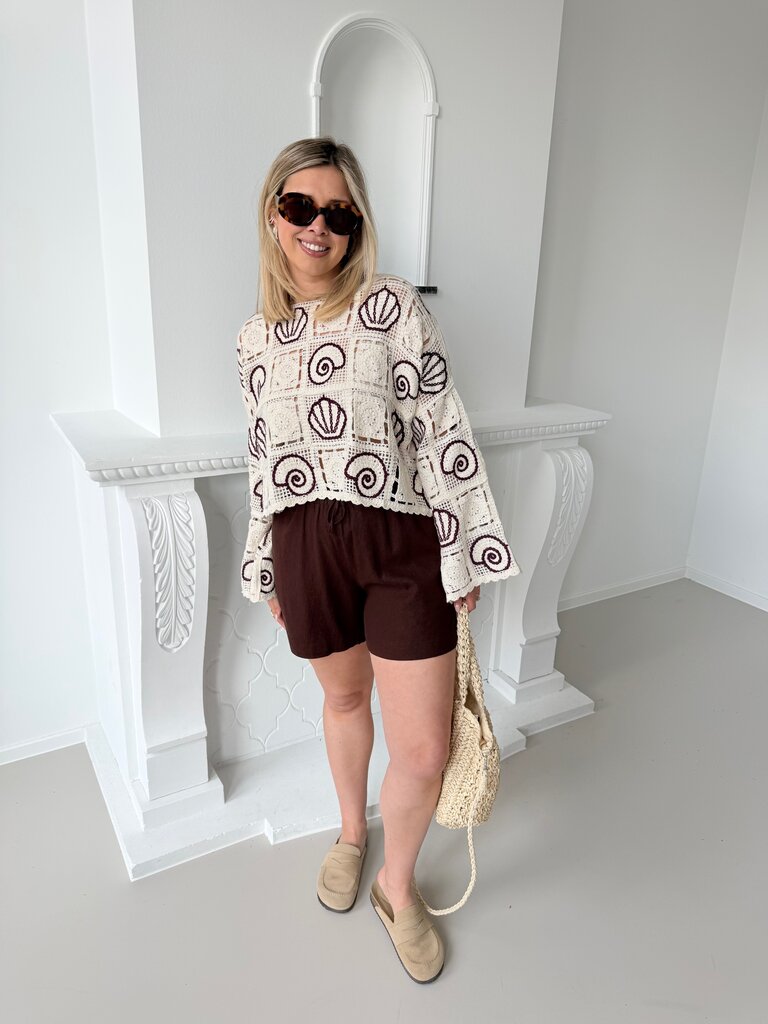Sea shell top ecru
