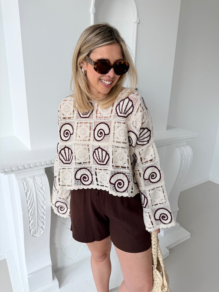 Sea shell top ecru