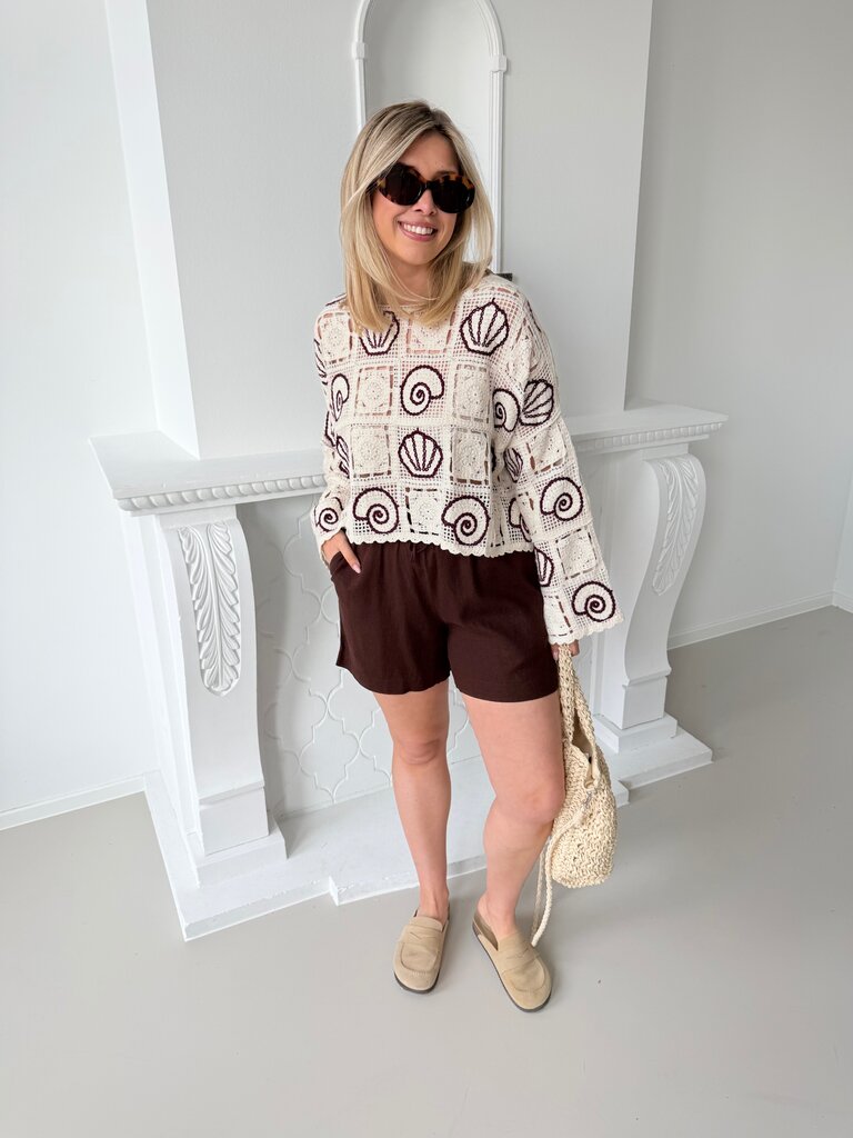 Sea shell top ecru
