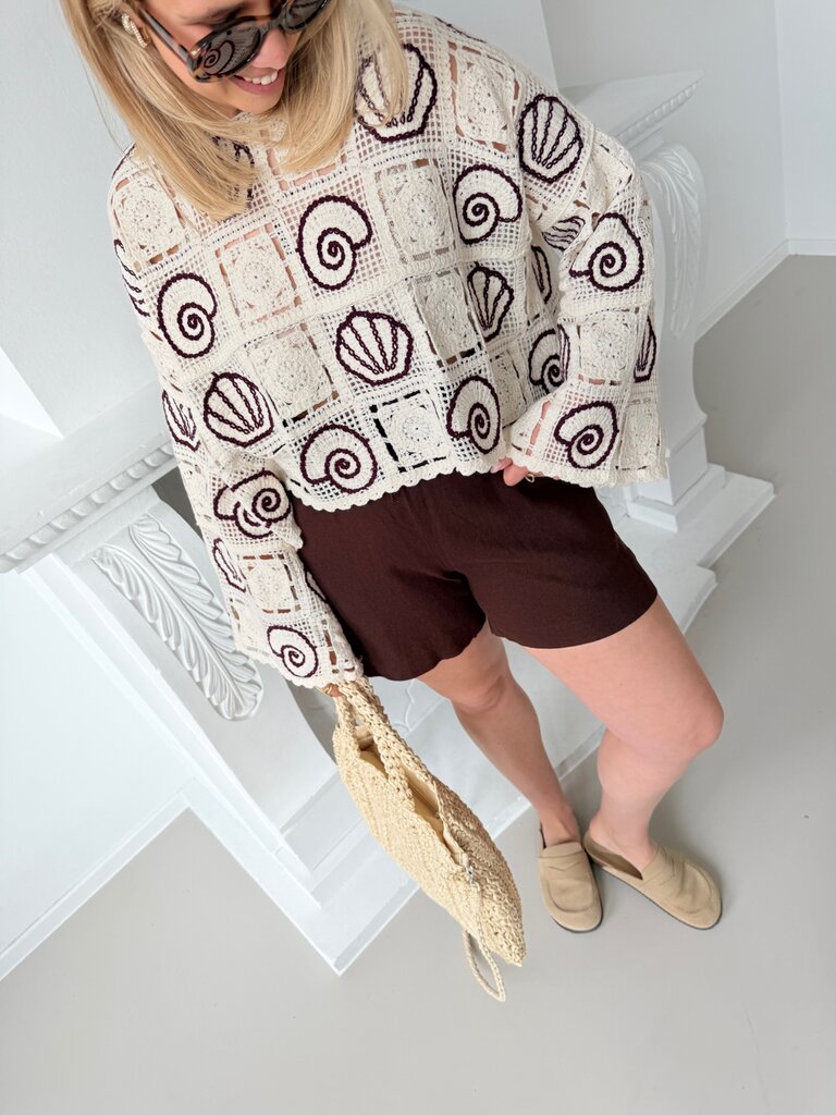 Sea shell top ecru