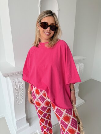 PRE-ORDER Juliette t-shirt fuchsia (verzending 12/5)