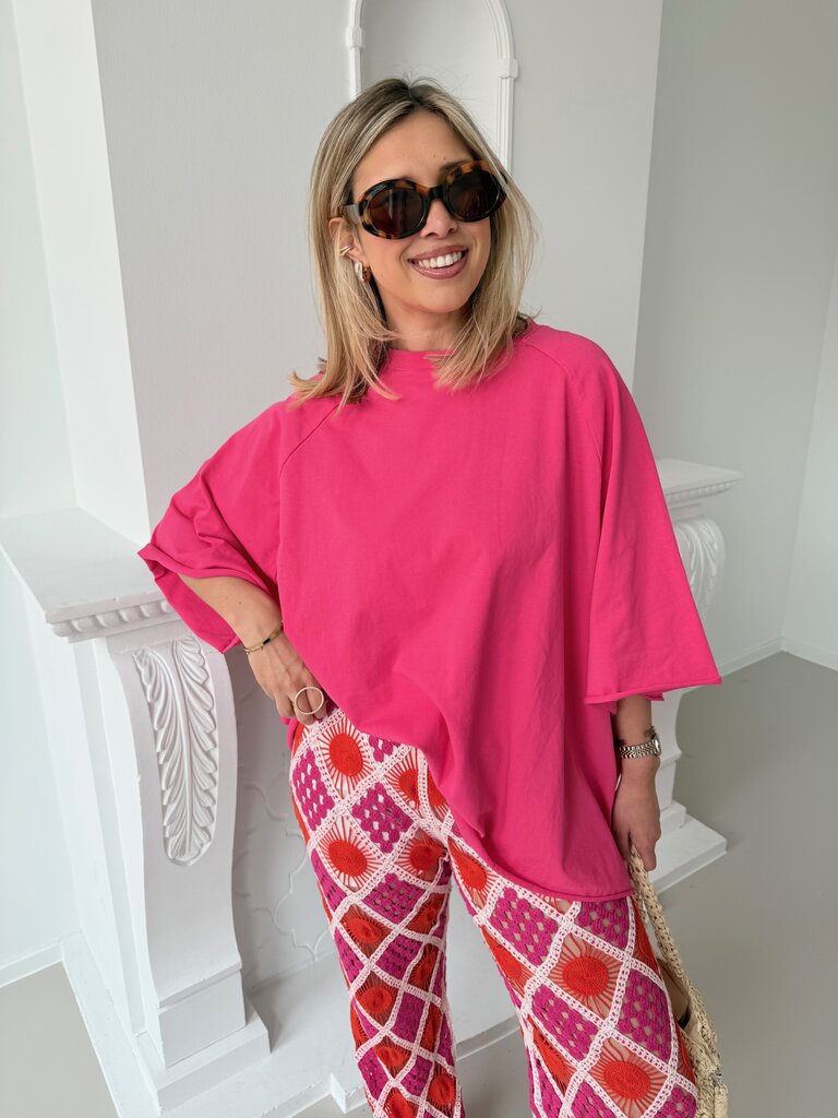 PRE-ORDER Juliette t-shirt fuchsia (verzending 12/5)