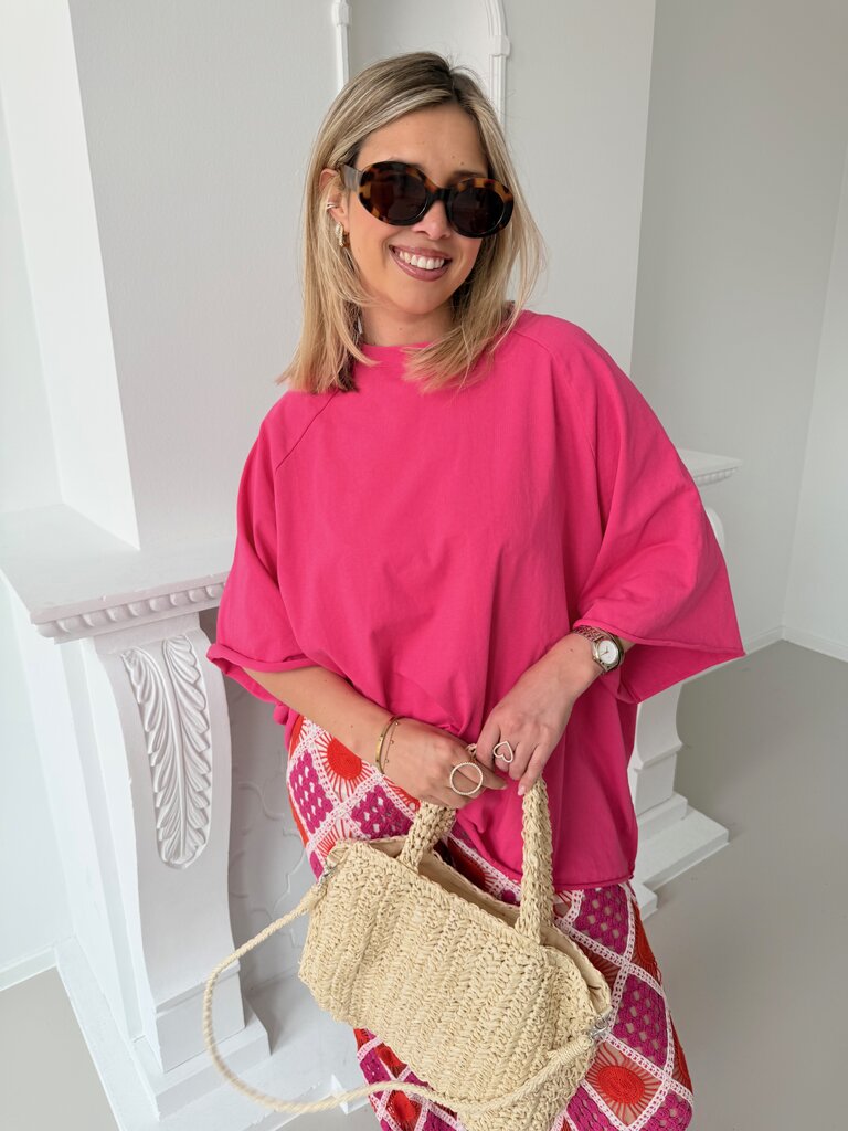 PRE-ORDER Juliette t-shirt fuchsia (verzending 12/5)